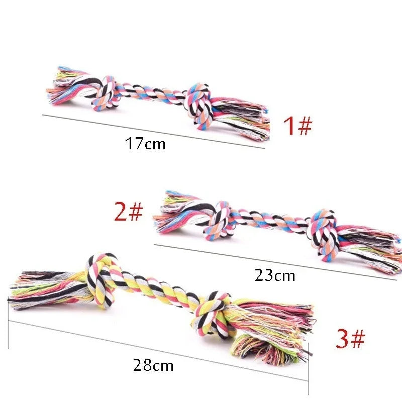 Colorful Dog Rope Toy – Durable Chew & Teething