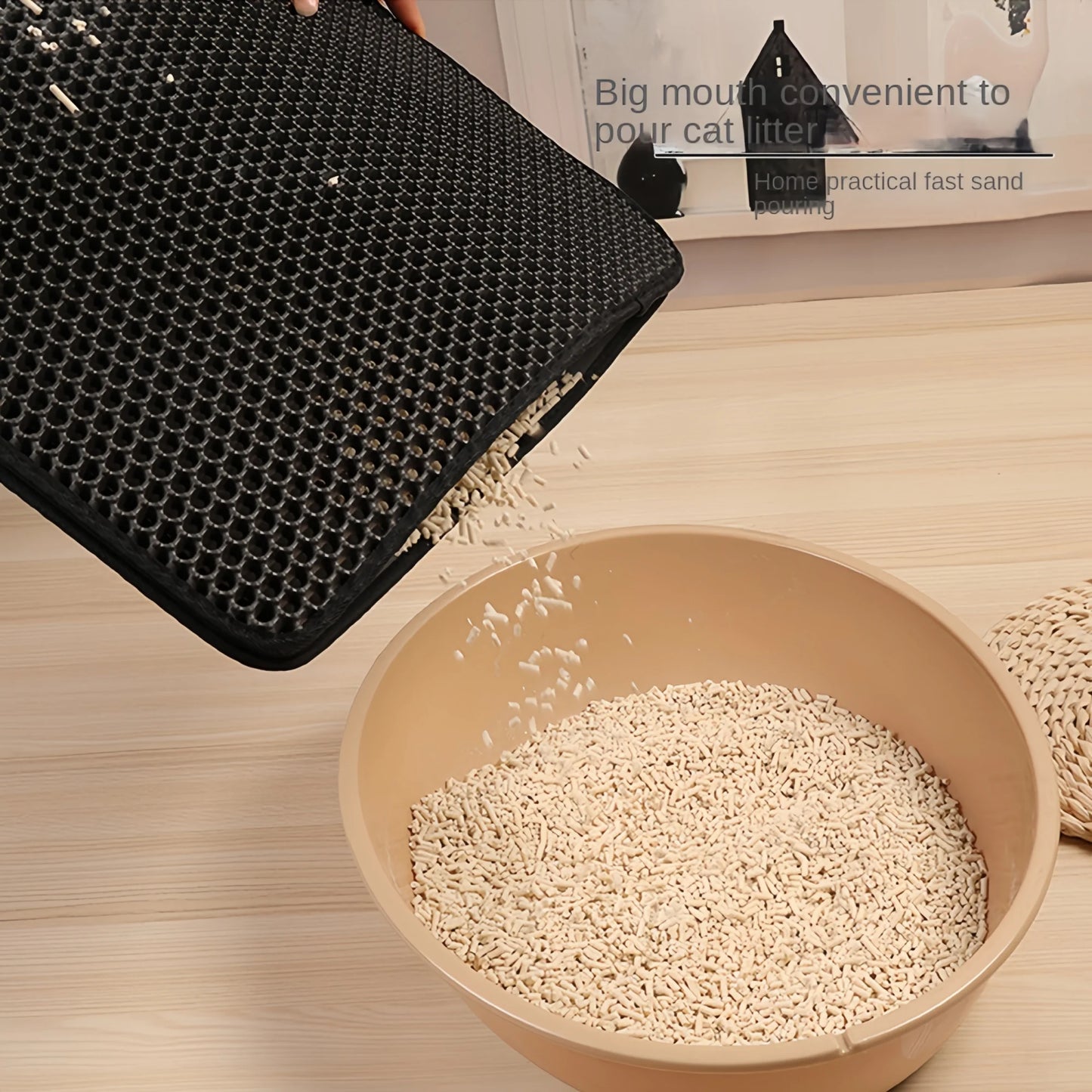 Large Cat Litter Mat – Double Layer & Waterproof
