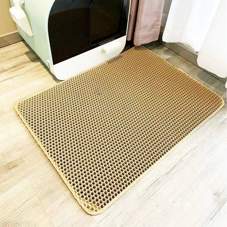 Large Cat Litter Mat – Double Layer & Waterproof