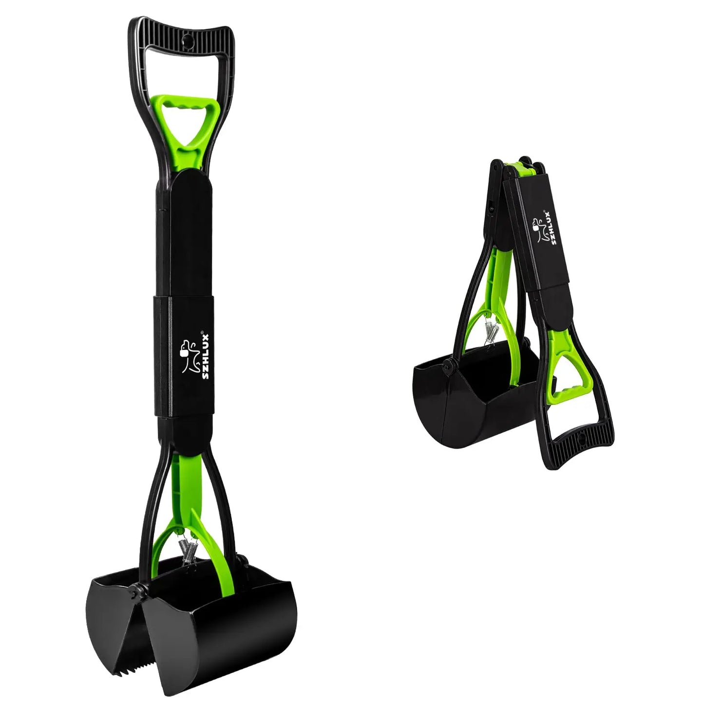 Dog Pooper Scooper – Foldable Long Handle Cleaner