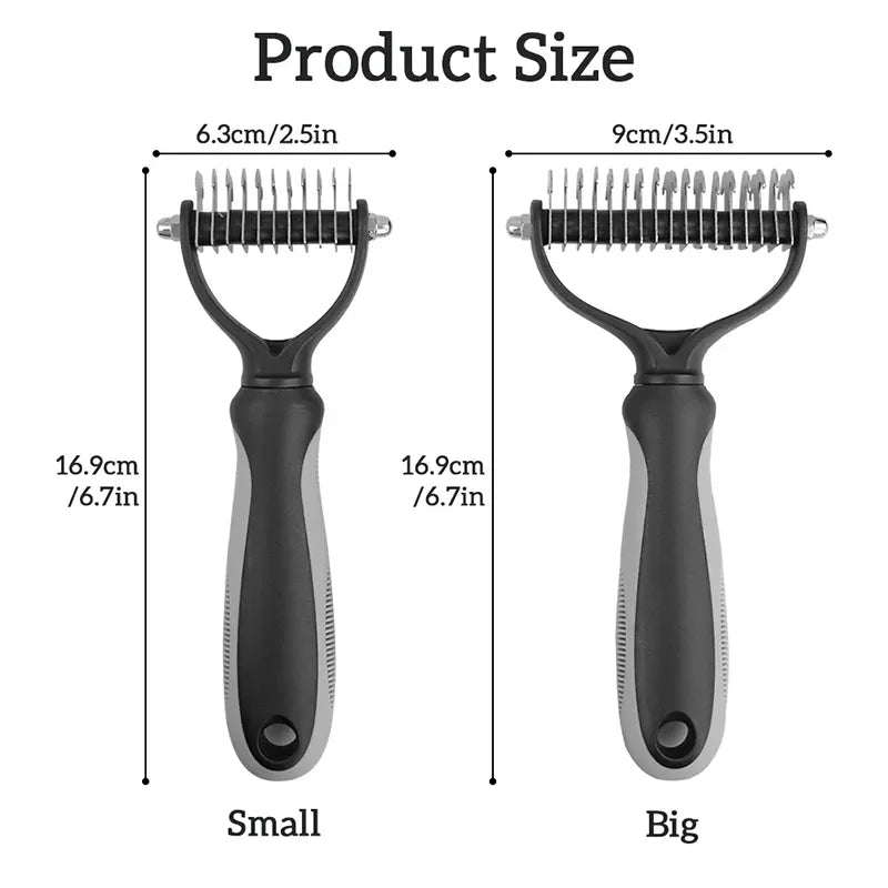 Pet Grooming Comb – Dematting & Hair Removal Brush