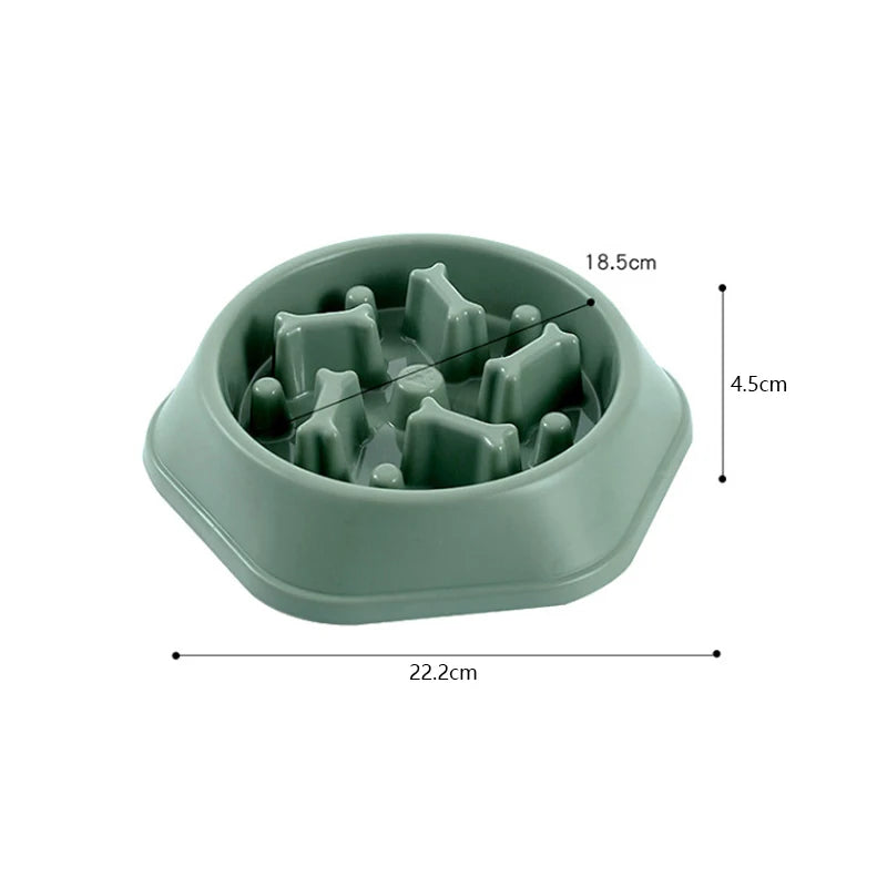 Pet Slow Feeder Bowl – Anti-Choking & Anti-Gulping
