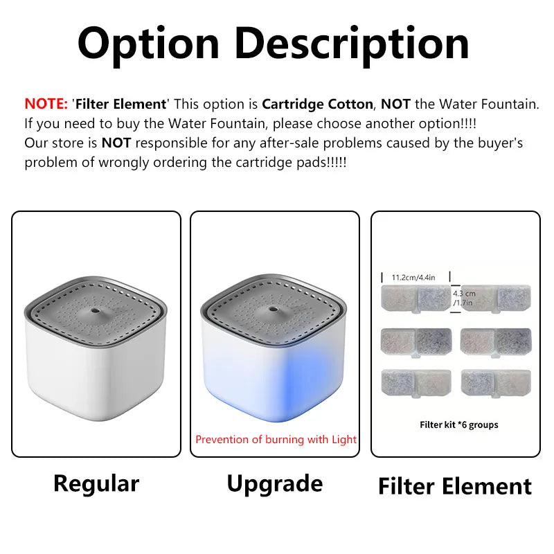 Filtered Pet Drinking Fountain 3L – Fresh Water