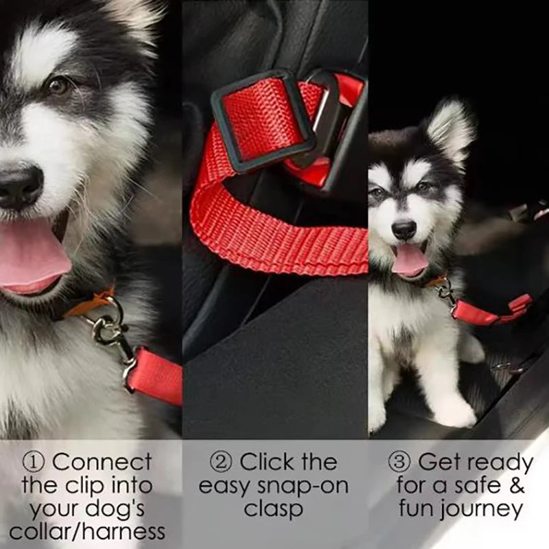 Dog Car Seat Belt – Adjustable Safety Harness