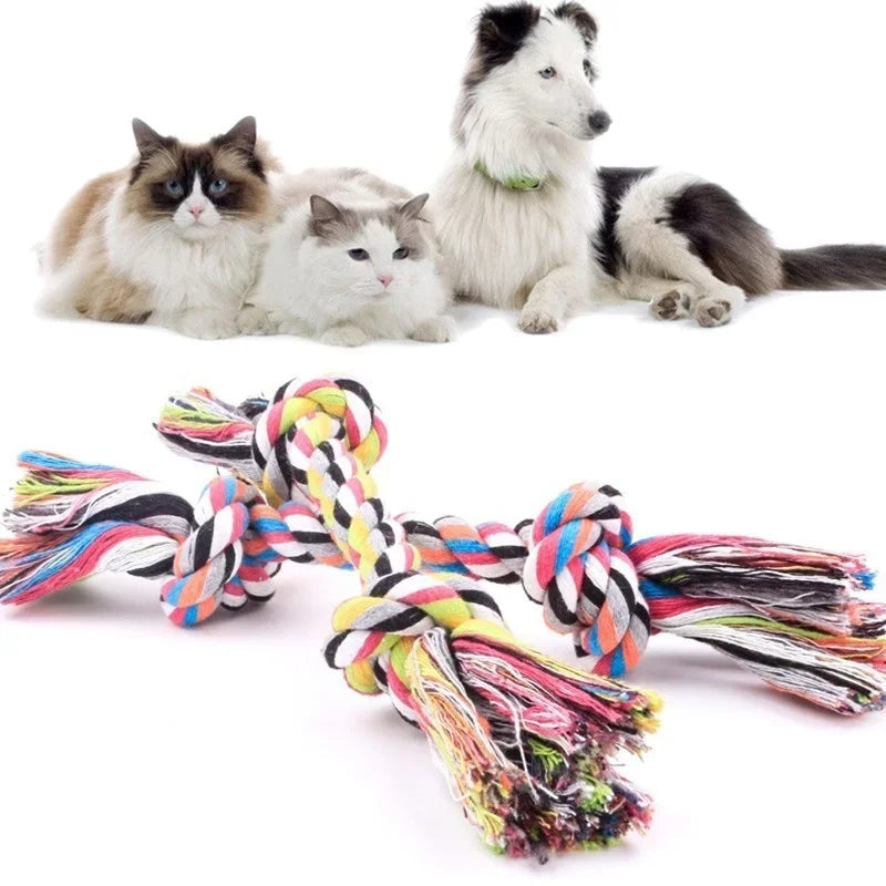 Colorful Dog Rope Toy – Durable Chew & Teething