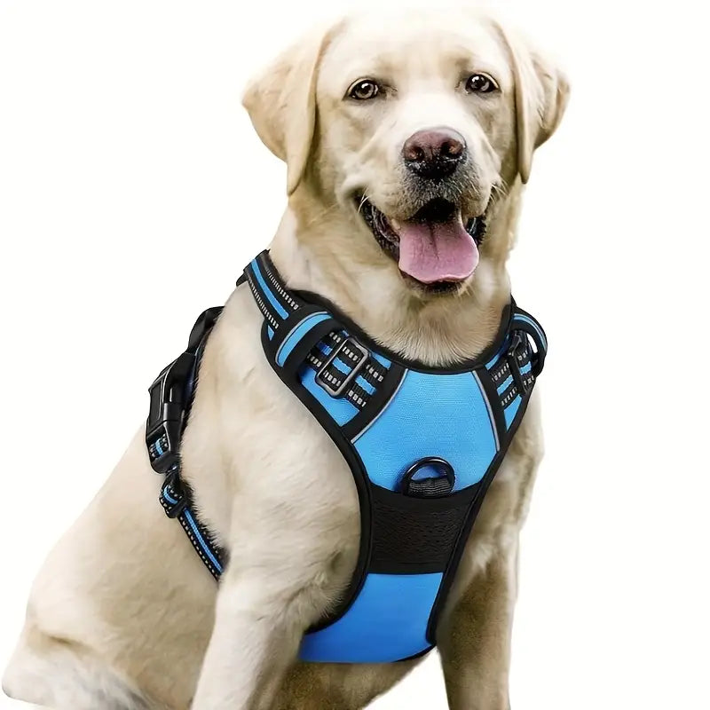 No Pull Dog Harness – Front Clip & Reflective