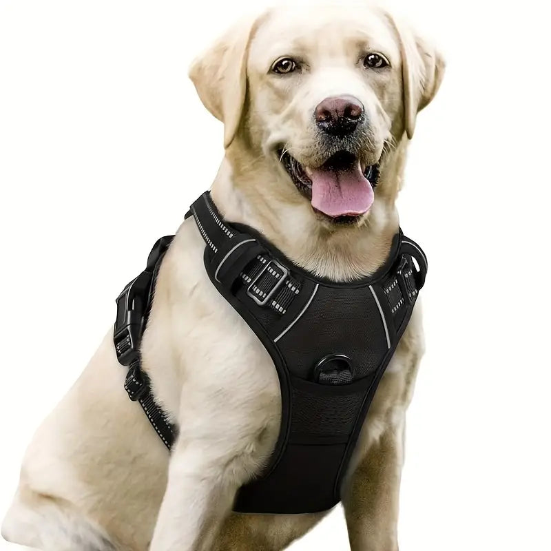 No Pull Dog Harness – Front Clip & Reflective