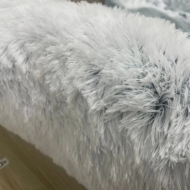 Human Dog Bed – Super Large Round Plush Bed for Pets