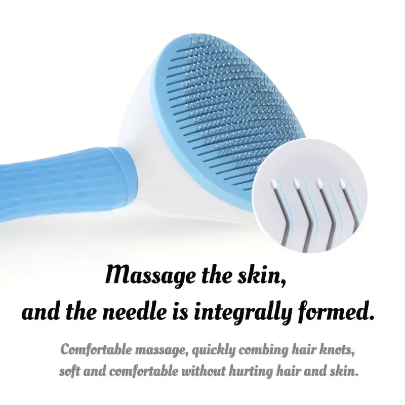 Self-Cleaning Pet Brush – Hair Remover for Dogs & Cats