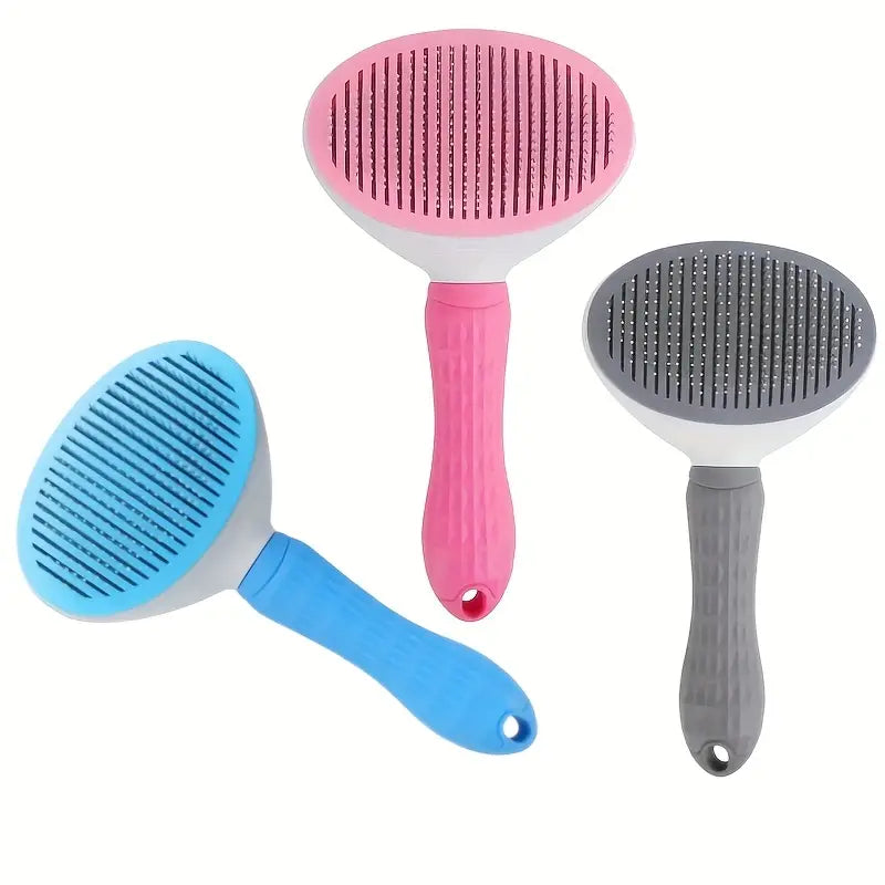 Self-Cleaning Pet Brush – Hair Remover for Dogs & Cats