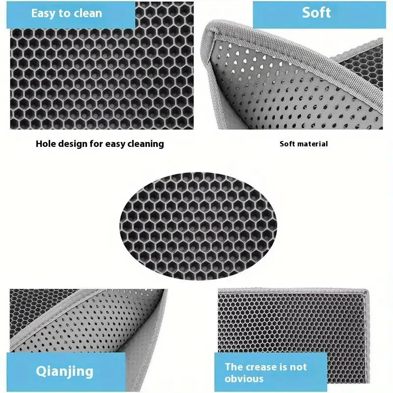 Large Cat Litter Mat – Double Layer & Waterproof