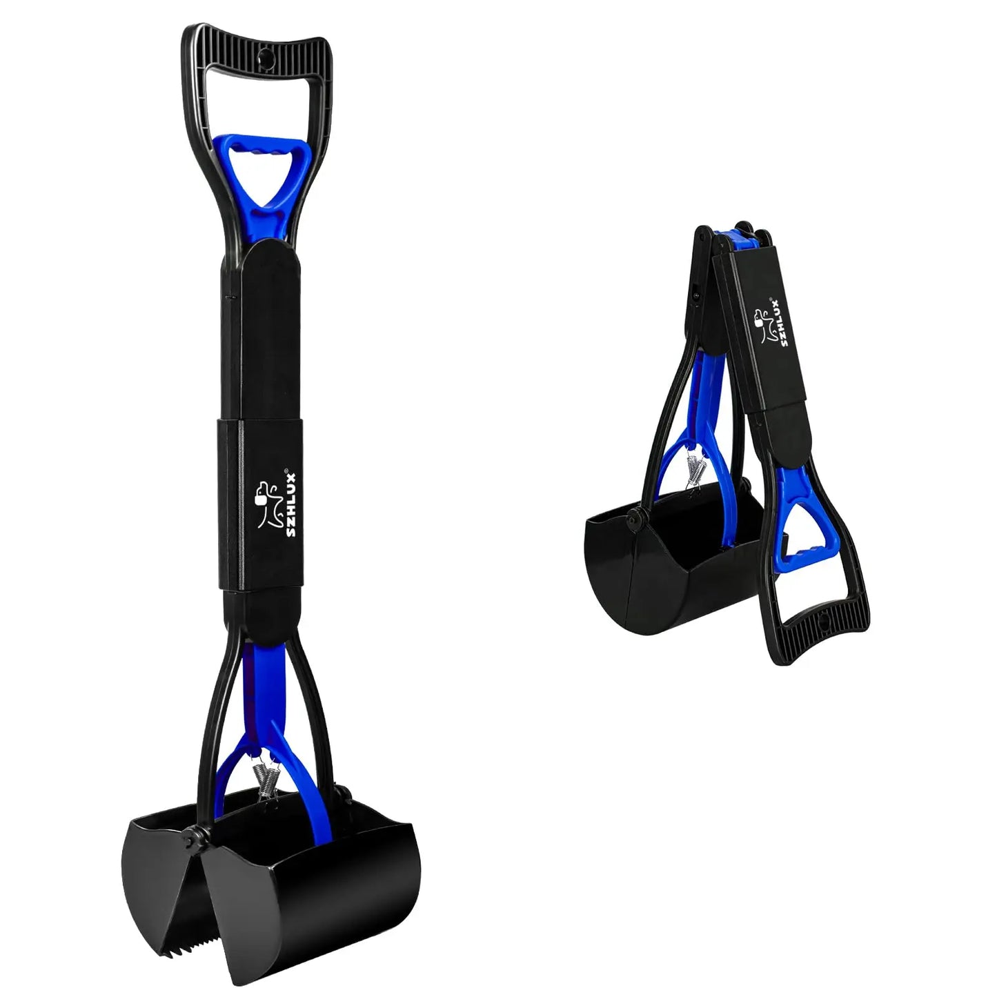 Dog Pooper Scooper – Foldable Long Handle Cleaner