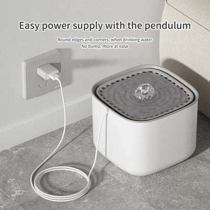 Filtered Pet Drinking Fountain 3L – Fresh Water