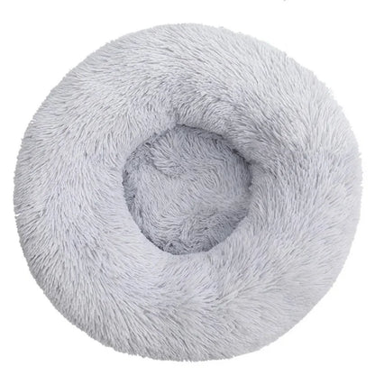 Round Plush Pet Bed – Super Soft & Warm