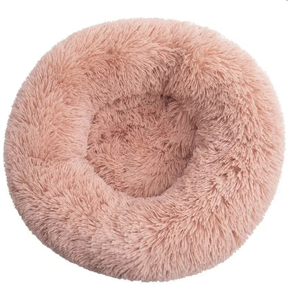 Round Plush Pet Bed – Super Soft & Warm