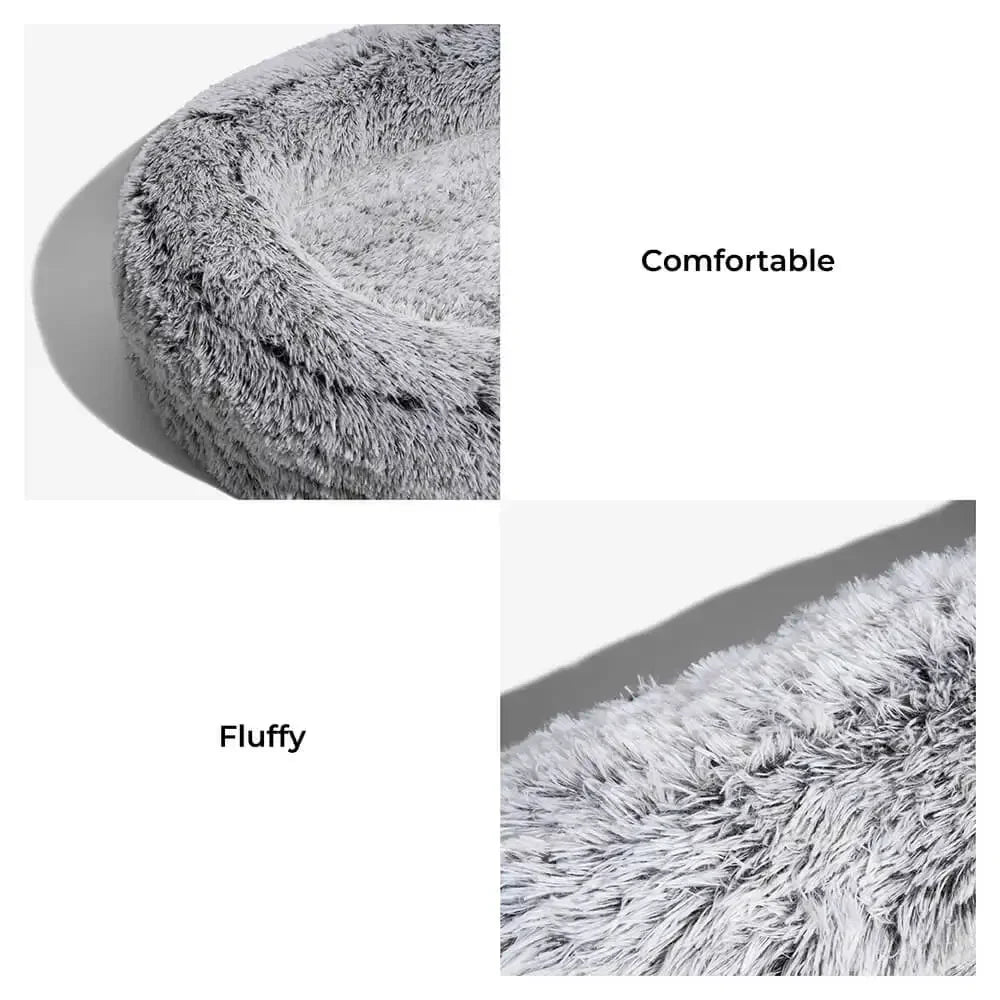 Human Dog Bed – Super Large Round Plush Bed for Pets