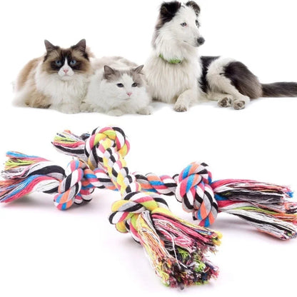 Colorful Dog Rope Toy – Durable Chew & Teething