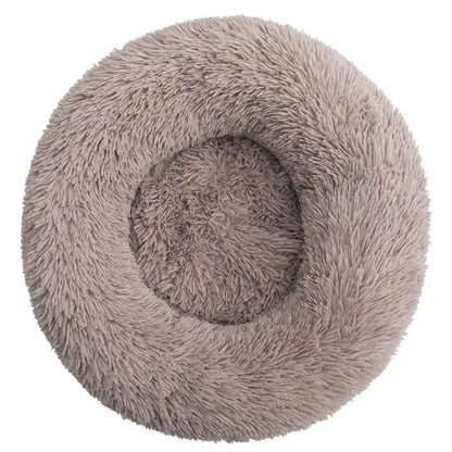 Round Plush Pet Bed – Super Soft & Warm