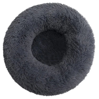 Round Plush Pet Bed – Super Soft & Warm