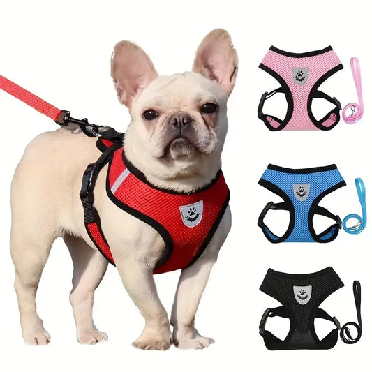 Adjustable Dog & Cat Harness – Reflective & Comfy