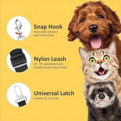 Dog Car Seat Belt – Adjustable Safety Harness