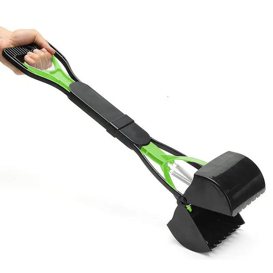 Dog Pooper Scooper – Foldable Long Handle Cleaner