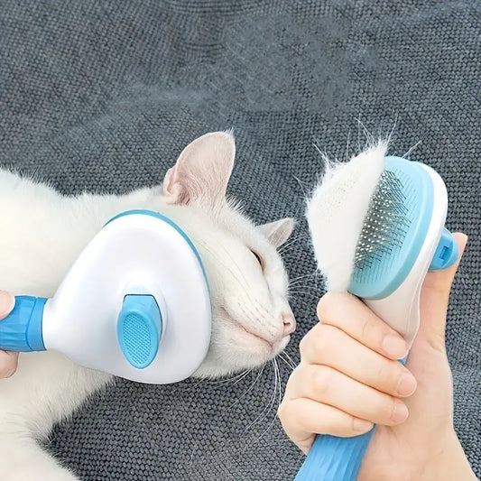 Self-Cleaning Pet Brush – Hair Remover for Dogs & Cats