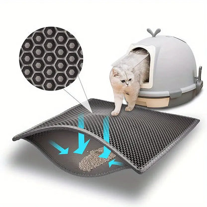Large Cat Litter Mat – Double Layer & Waterproof