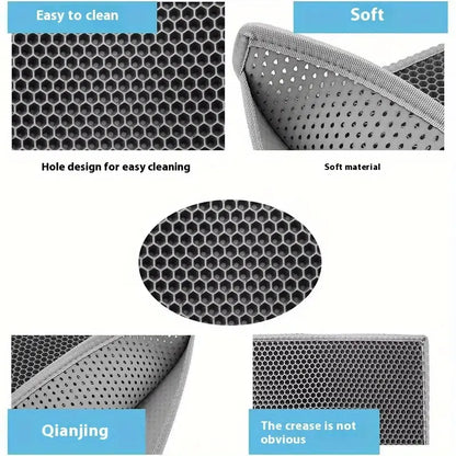 Large Cat Litter Mat – Double Layer & Waterproof